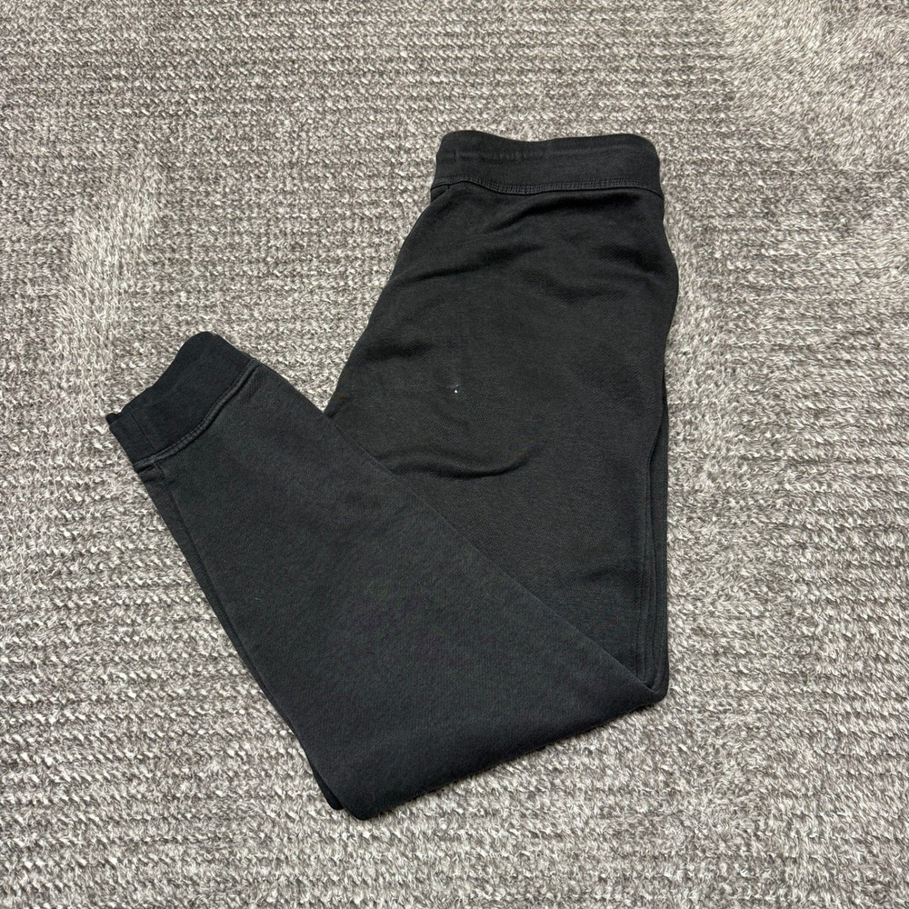 VTG Nike Womens Joggers Sweatpants Size S Black Logo Cuffed Ankle Athletic Pants